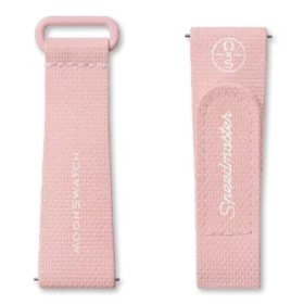 MoonSwatch Açık Pembe/Beyaz Kauçuk
