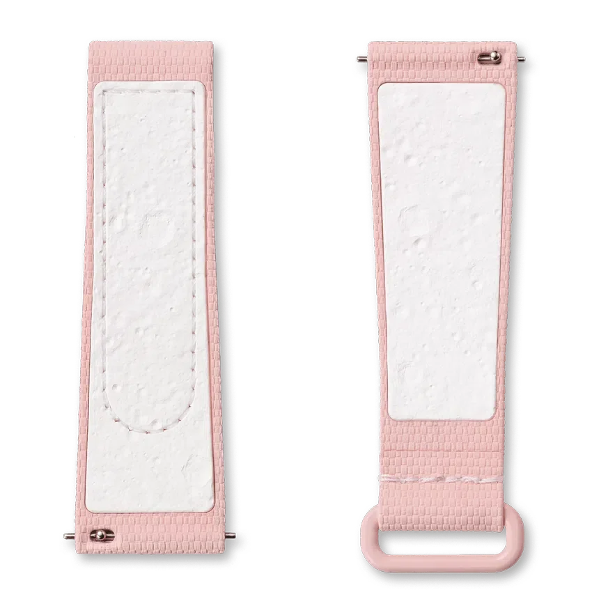 MoonSwatch Açık Pembe/Beyaz Kauçuk