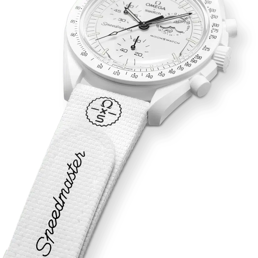 MoonSwatch Beyaz/Beyaz Kauçuk