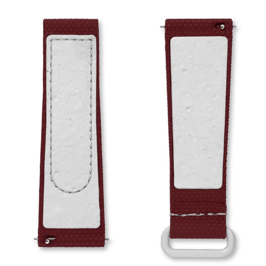 MoonSwatch Bordo/Açık Gri Kauçuk