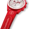 MoonSwatch Kırmızı/Beyaz Kauçuk
