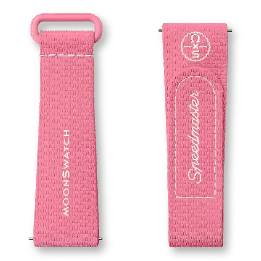 MoonSwatch Pembe/Pembe Kauçuk
