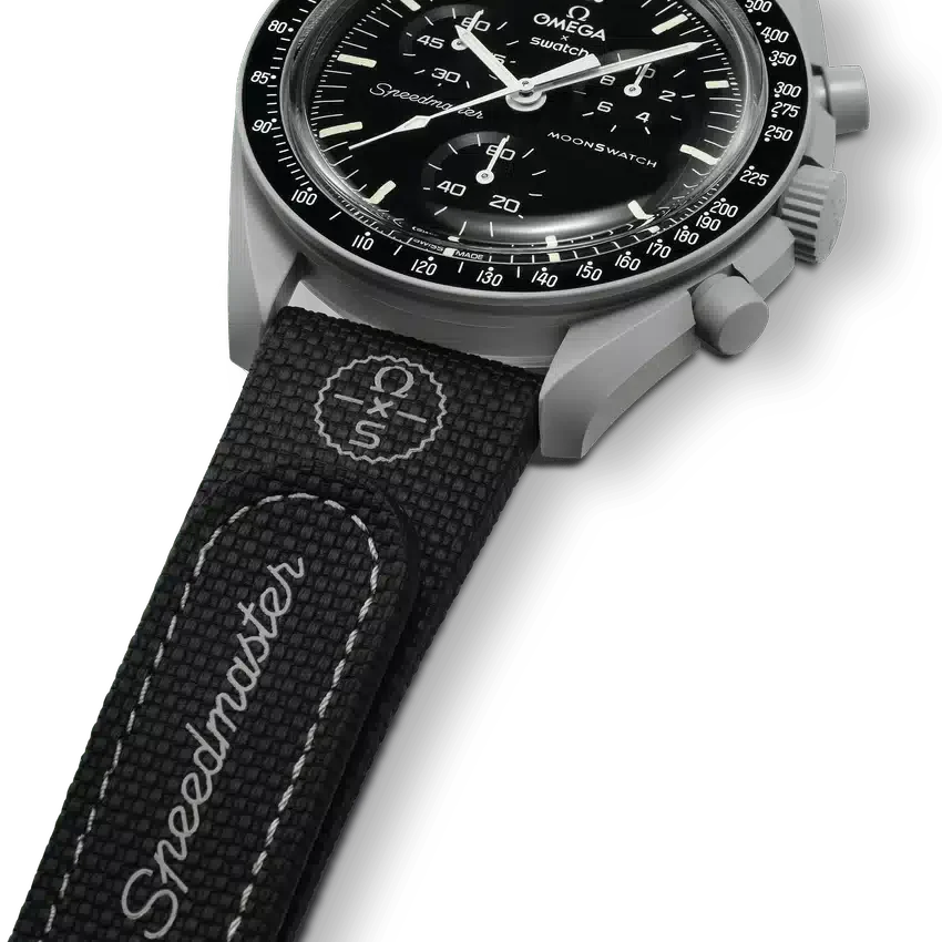 MoonSwatch Siyah/Gri Kauçuk