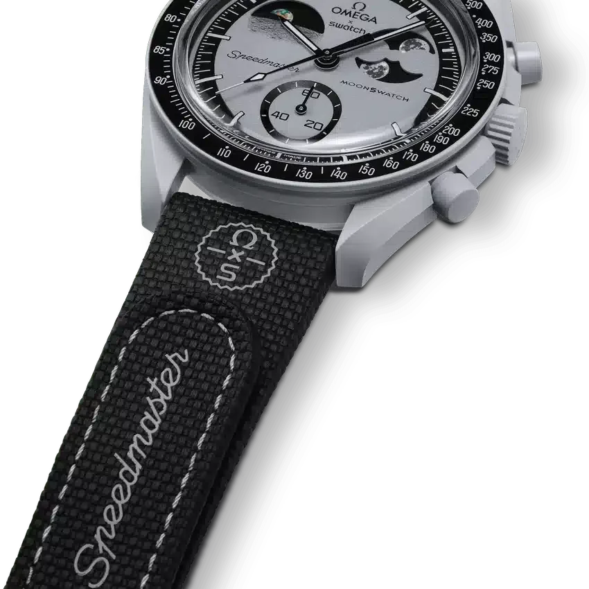 MoonSwatch Siyah/Gri Kauçuk
