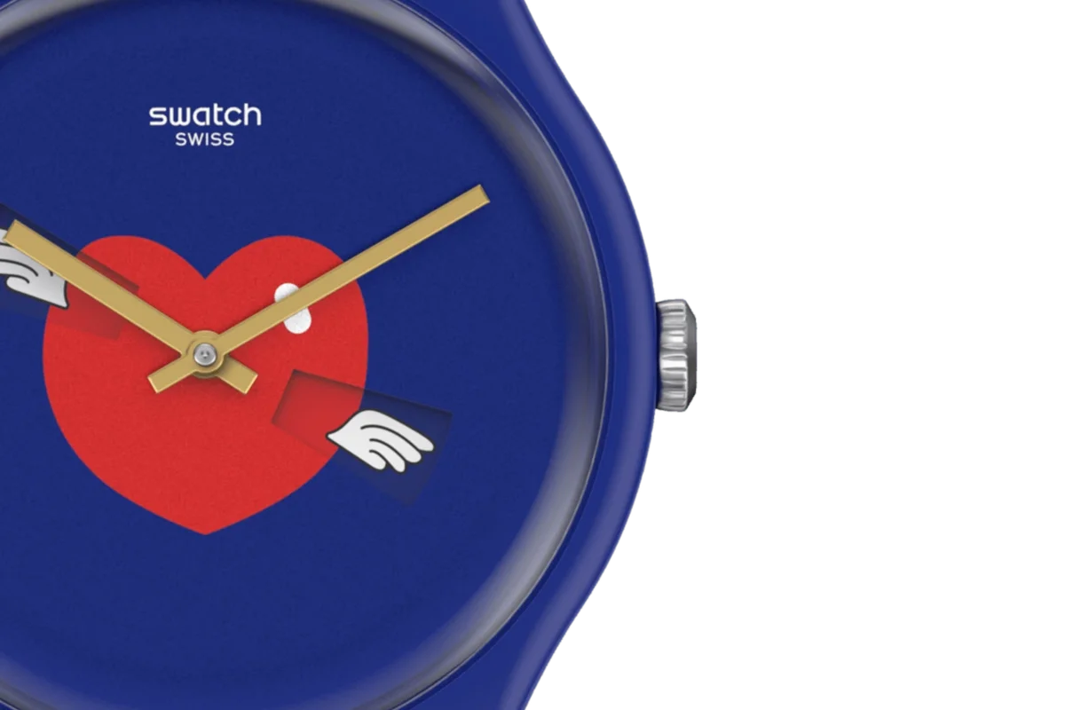 Swatch'tan Heart in Blue