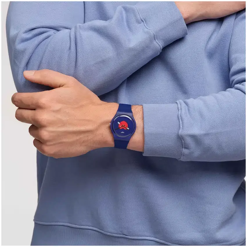Swatch'tan Heart in Blue